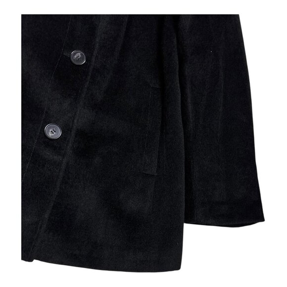 HILARY RADLEY Mohair Wool Luxury Designer Casual Winter Pea Coat Jacket Womens 4 - Picture 6 of 6